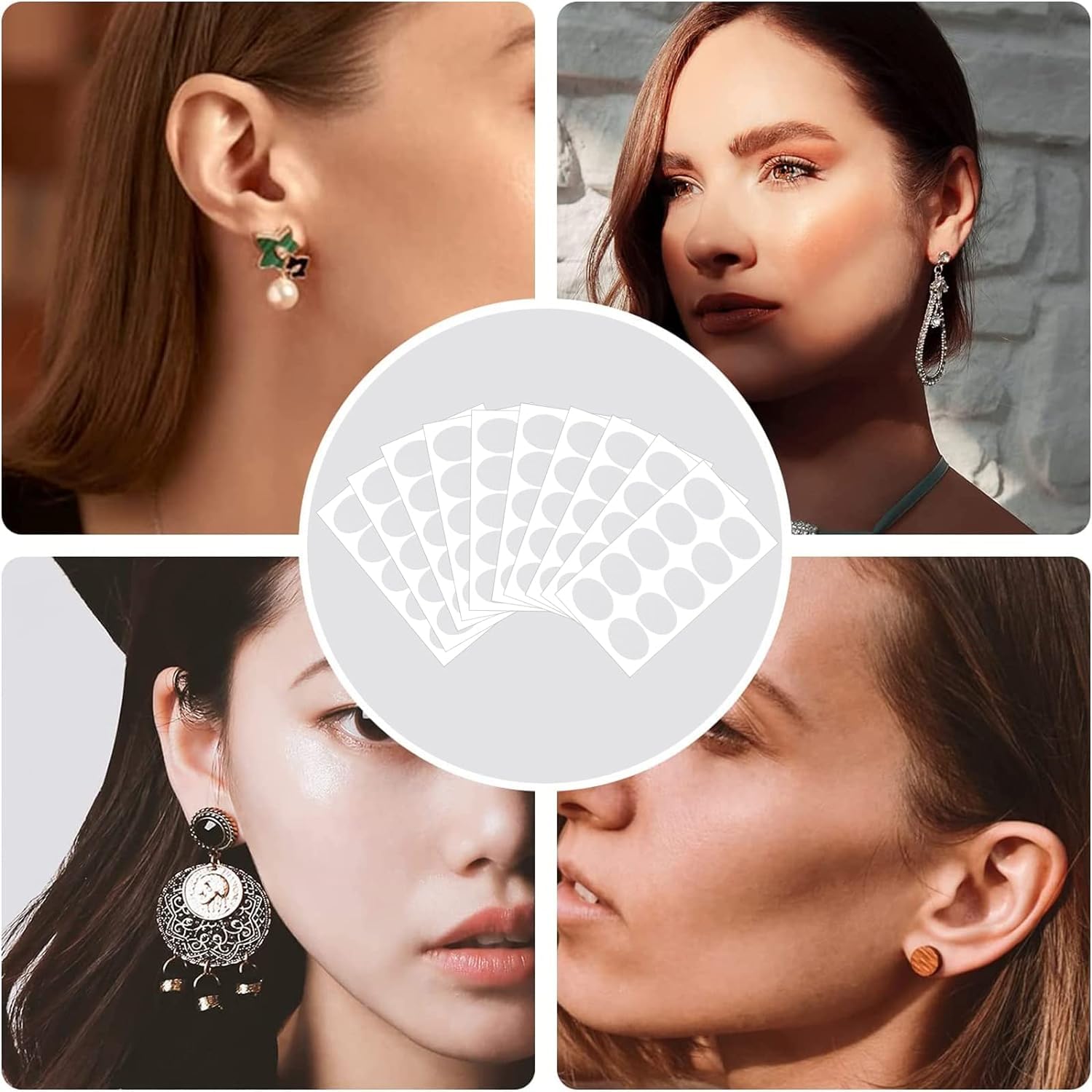Pain-Free Earring Support Patches (100 Pieces)