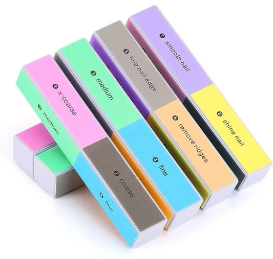 8-Way Nail Buffer Block – Multicolor