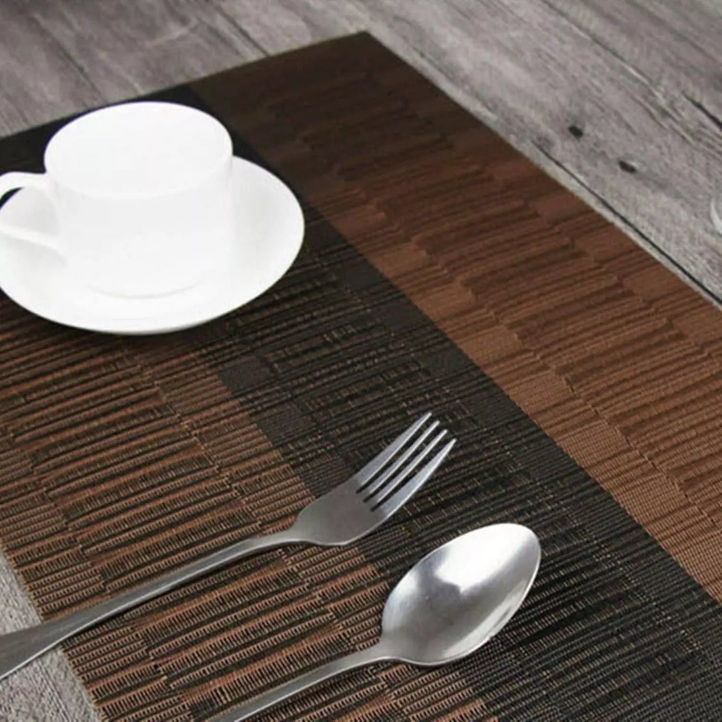 Elegant Brown Black Placemats