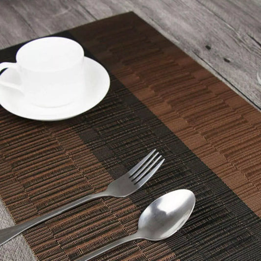 Elegant Brown Black Placemats