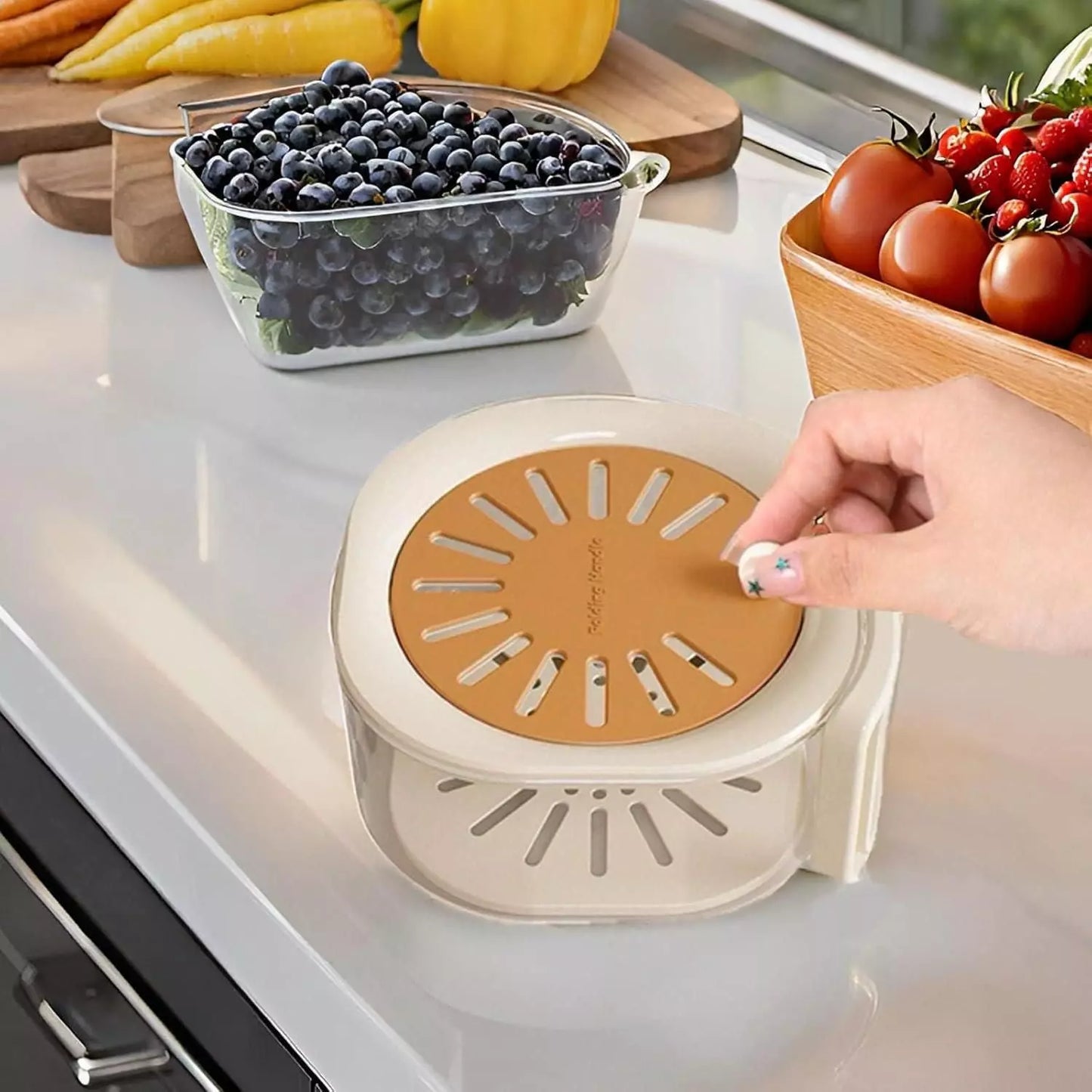 Multi-Use Fruit Drain Basket