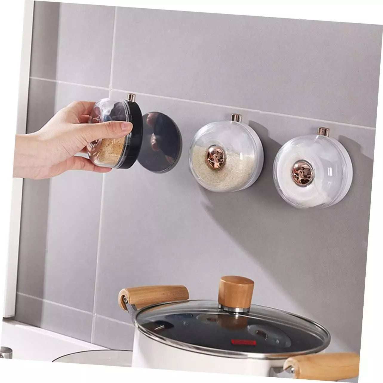 Suction Spice Storage Box