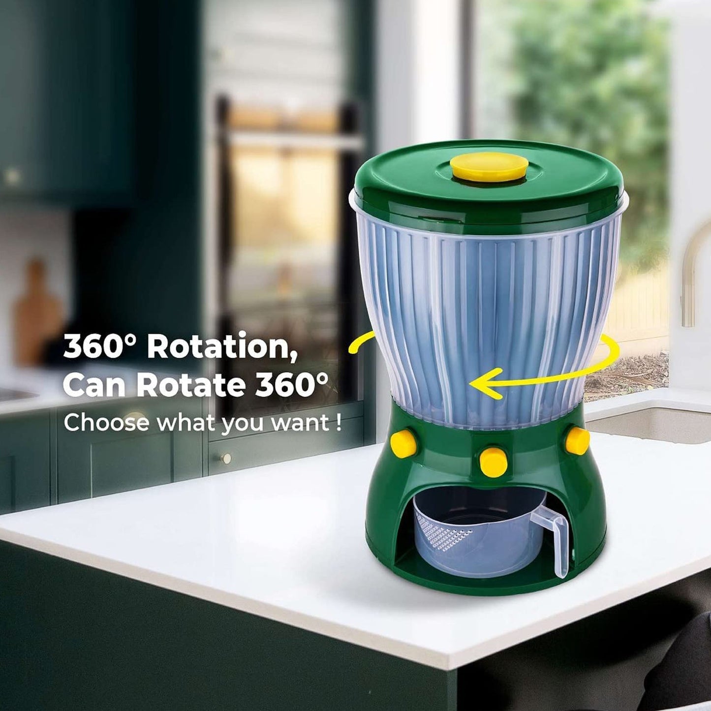 Rotating Kitchen Cereal Dispenser