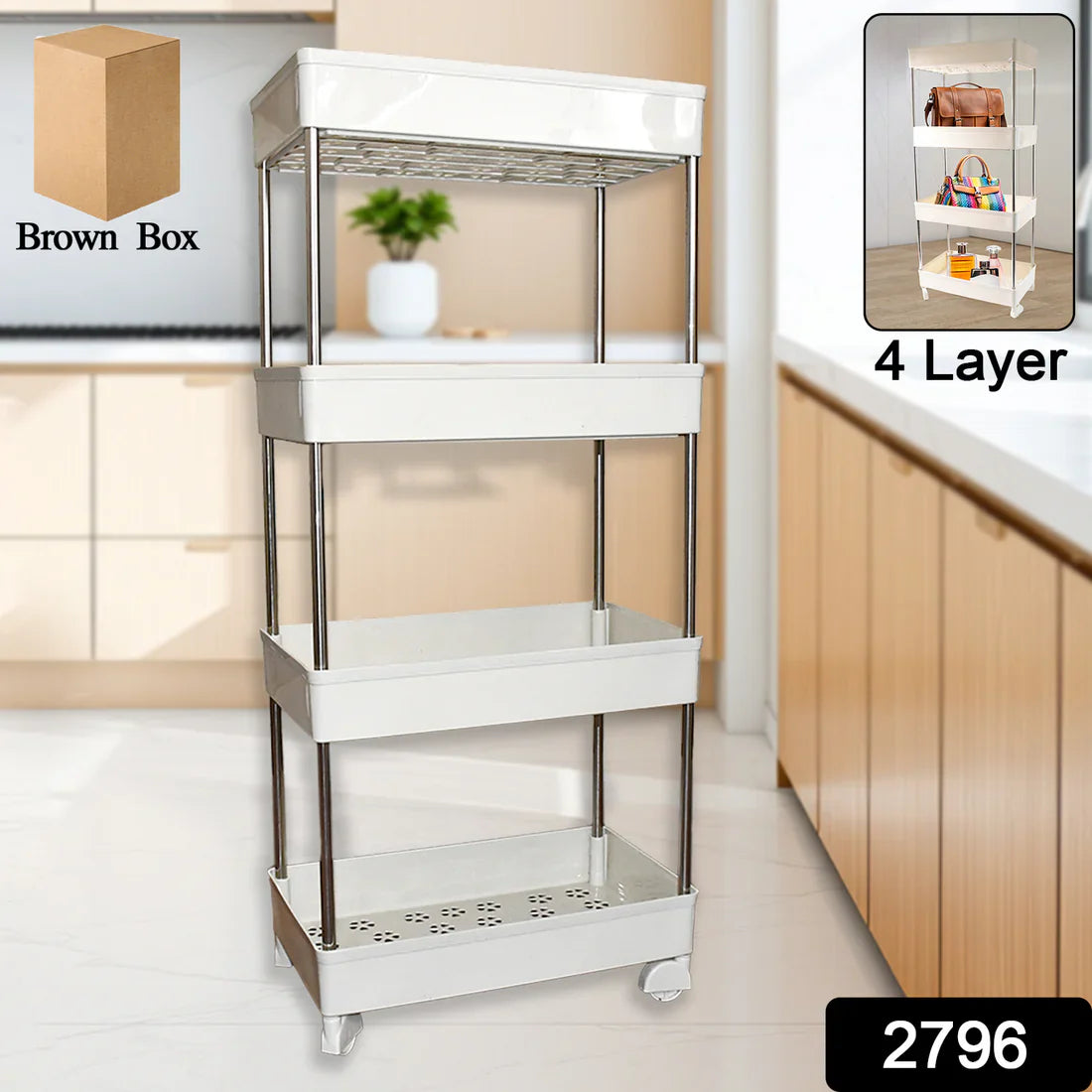 4-Layer Kitchen Storage Rack