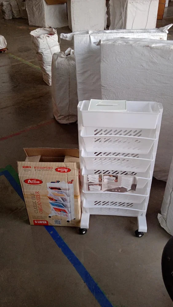 Rotating 5-Tier Book Rack