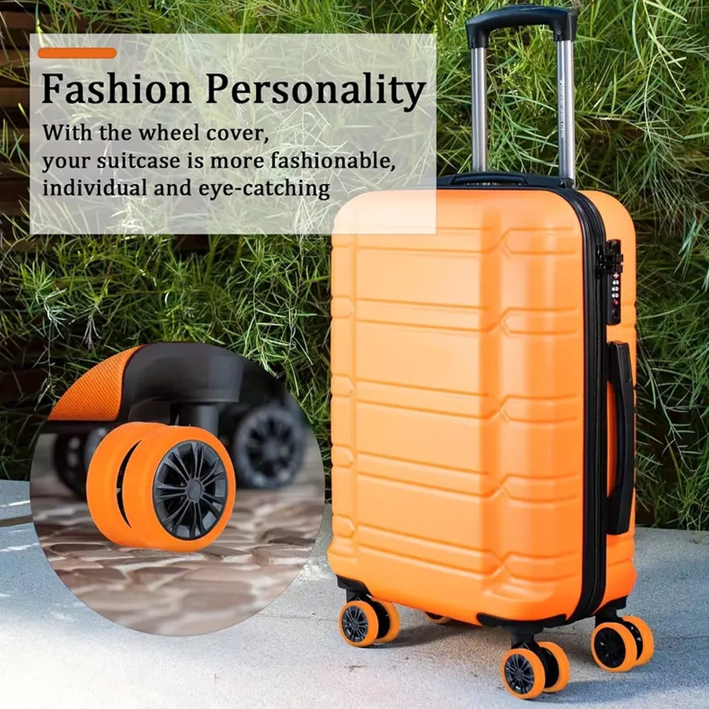 4 Pcs Luggage Wheel Covers For Suitcase